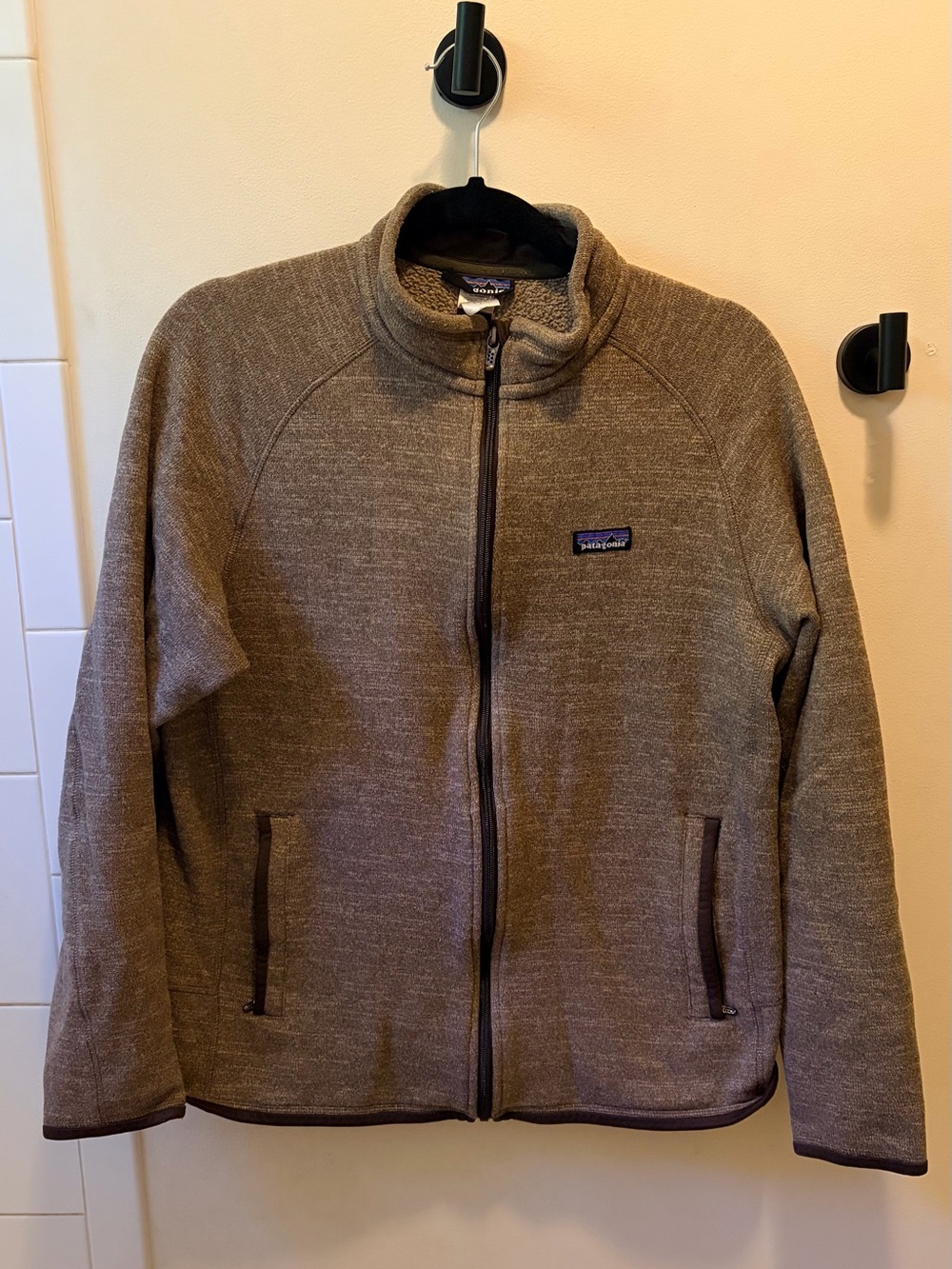 PATAGONIA full zip jacket brown men’s large